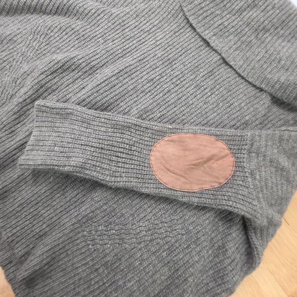 Autumn Cashmere Womens Turtleneck Oversized Size Med Pullover Sweater Gray Wool - Picture 3 of 5